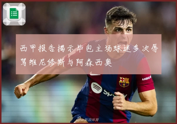 西甲报告揭示毕包主场球迷多次辱骂维尼修斯与阿森西奥